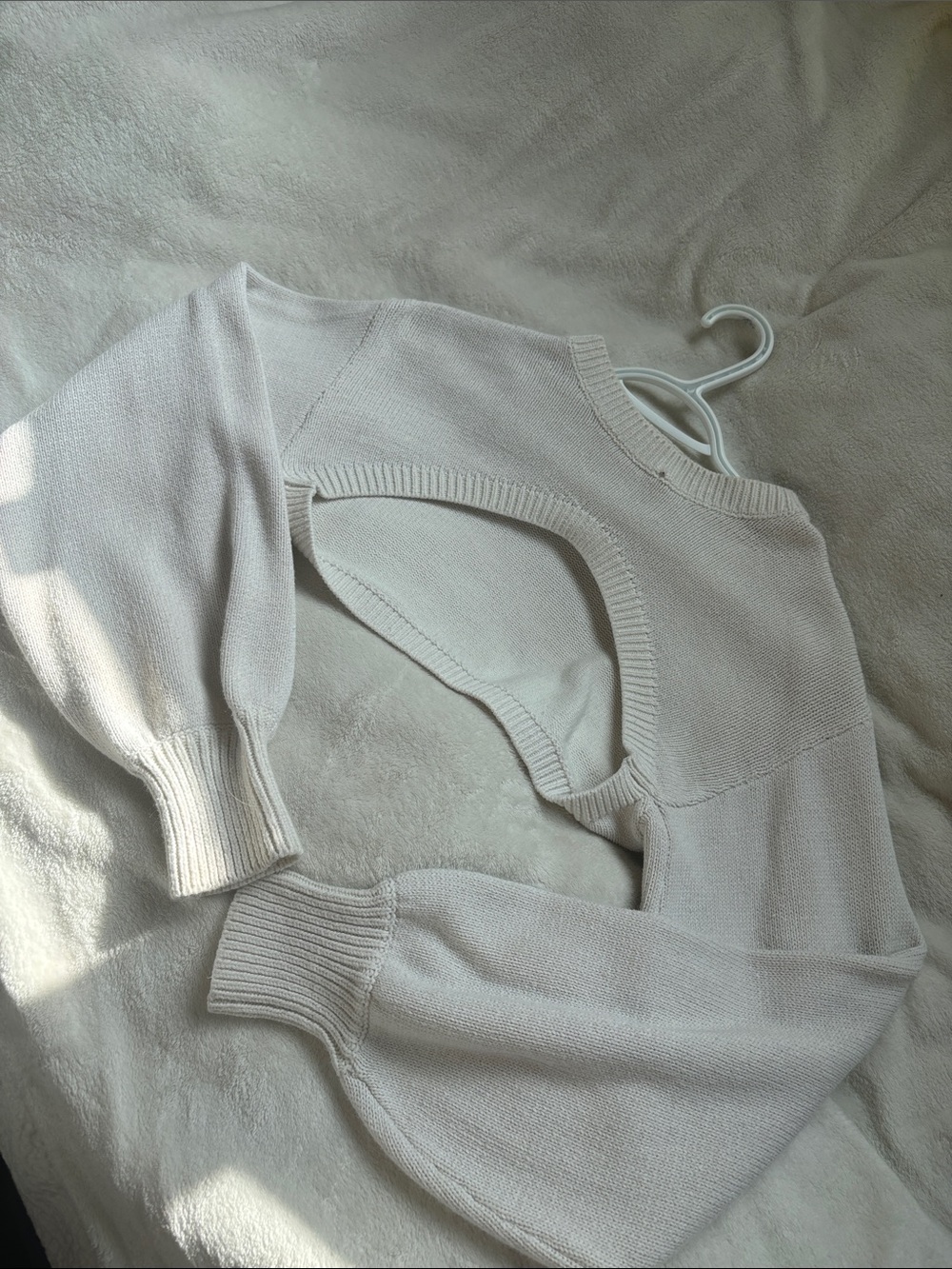 White Bolero Style Women’s Sweater